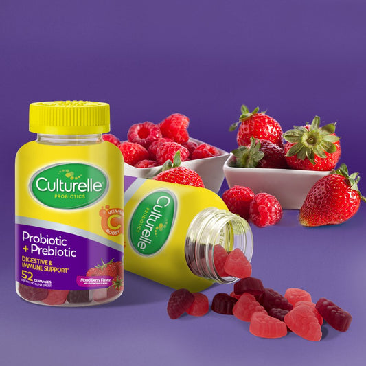 Culturelle Probiotic + Prebiotic Digestive Immune Support Gummies - Mixed Berry