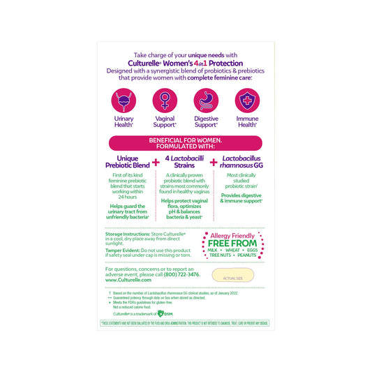 Culturelle Women's 4 In 1 Protection Vegetarian Capsules