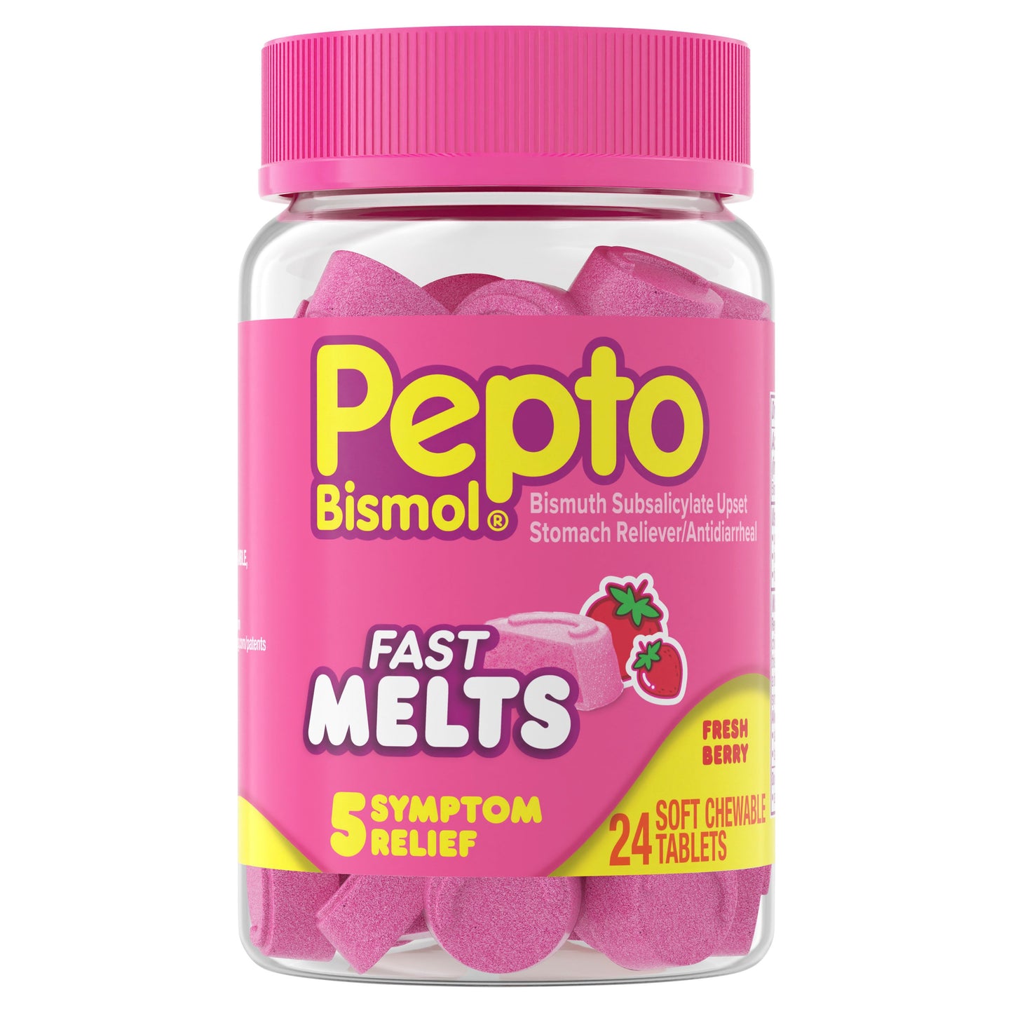 Pepto-Bismol Fast Melts, Soft Chewable Tablets, Upset Stomach Relief