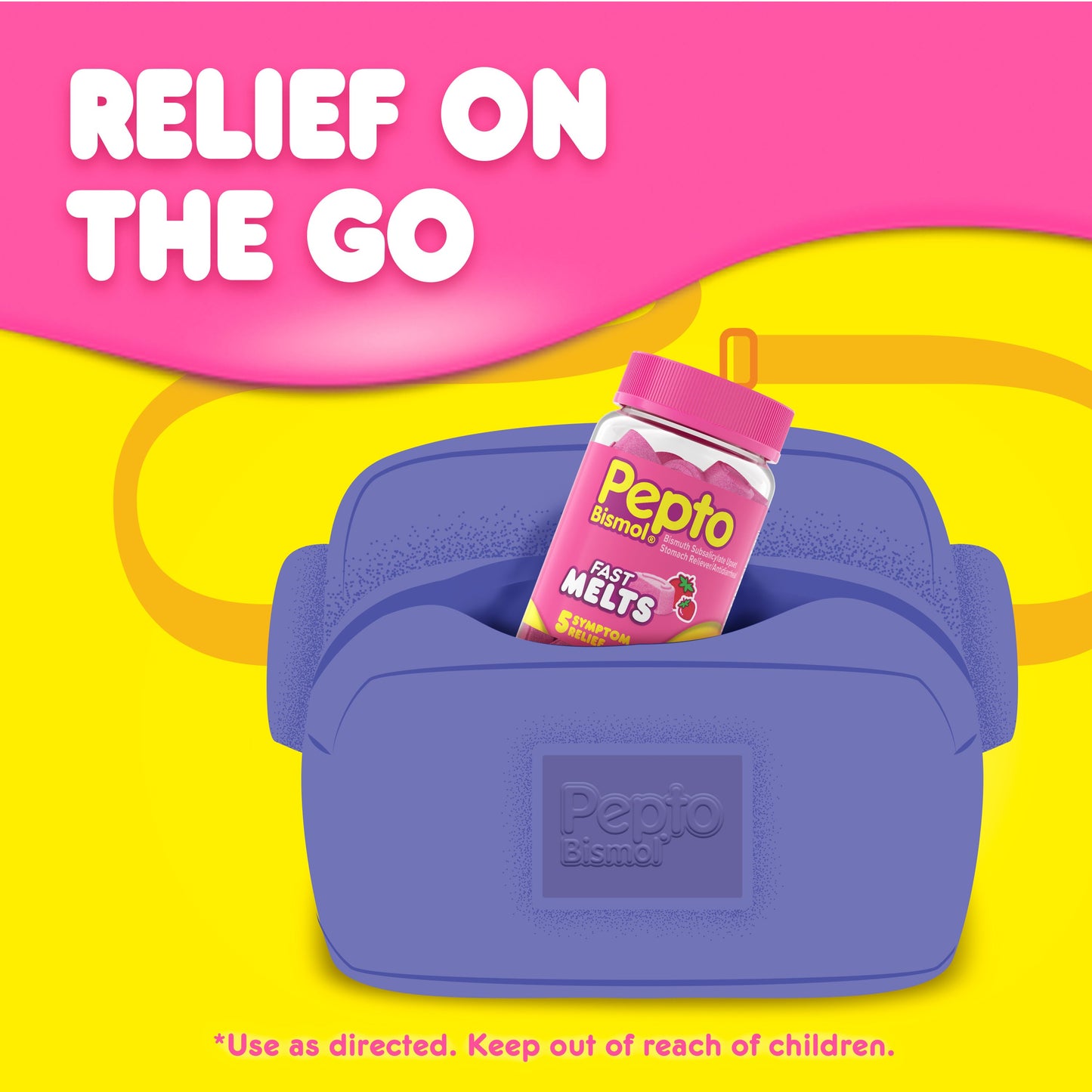Pepto-Bismol Fast Melts, Soft Chewable Tablets, Upset Stomach Relief