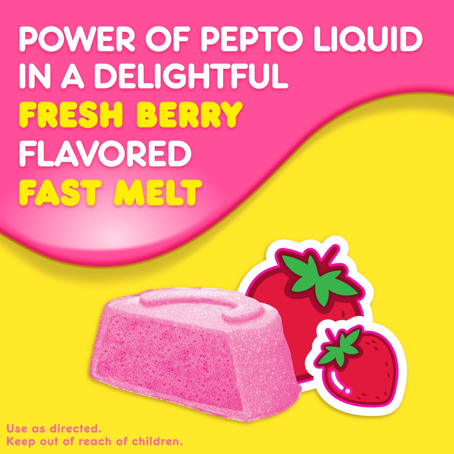 Pepto-Bismol Fast Melts, Soft Chewable Tablets, Upset Stomach Relief
