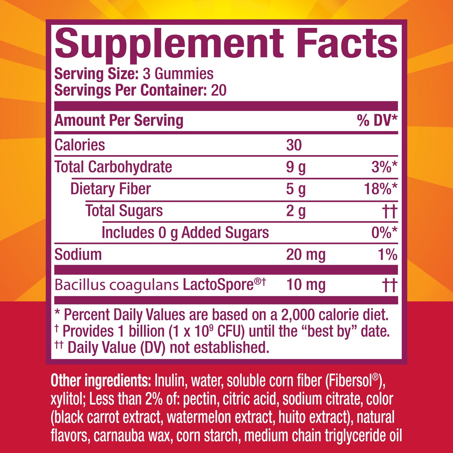 Metamucil Fiber Gummies with Probiotics for Bloating, Plant-Based Prebiotic Fiber Supplement Blend, No Sugar Added, Strawberry Kiwi Blackberry Flavor