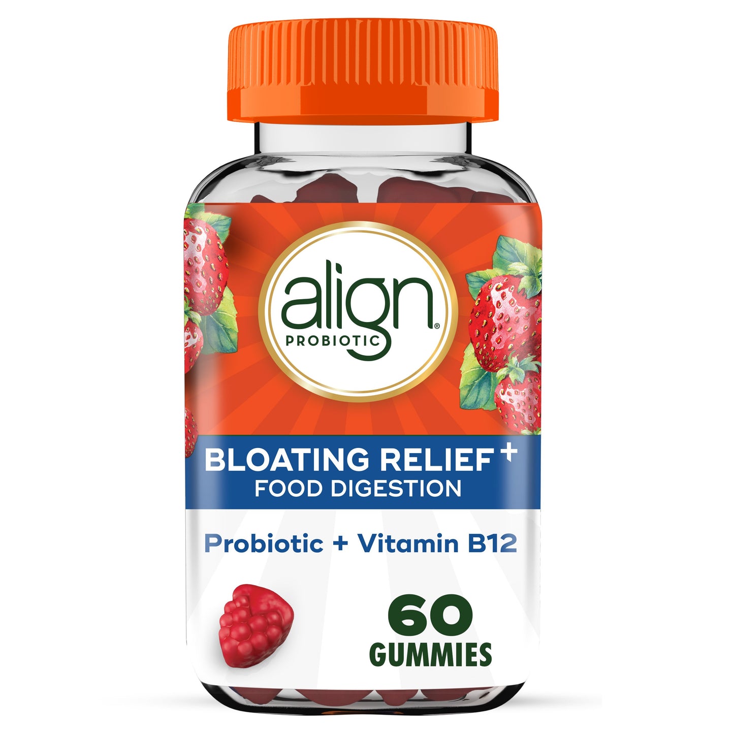 Align Probiotic Gummies, Bloating Relief + Food Digestion Probiotics