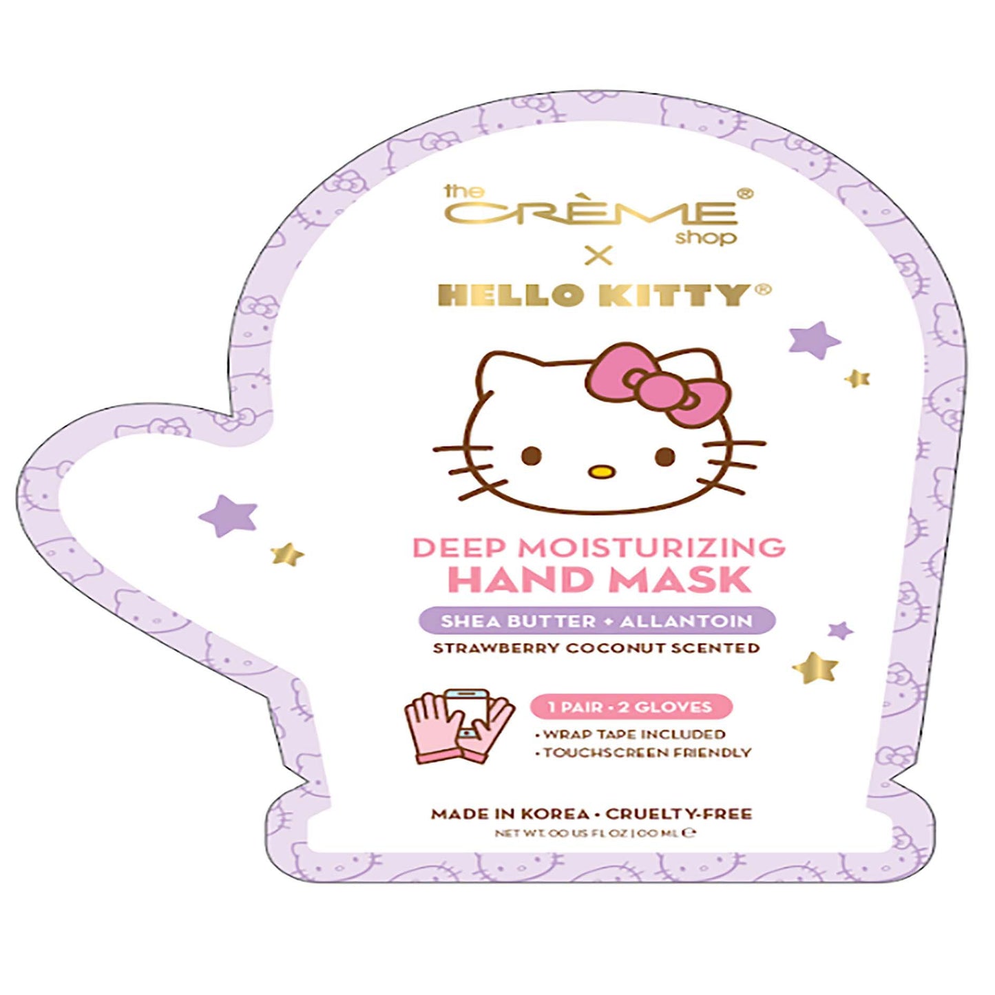 The Crème Shop x Hello Kitty Deep Moisturizing Hand Mask - Strawberry & Coconut