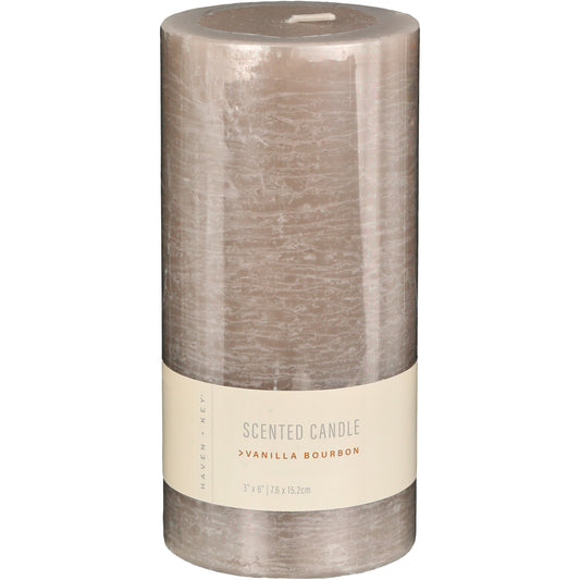 Haven + Key Vanilla Bourbon Scented Pillar Candle