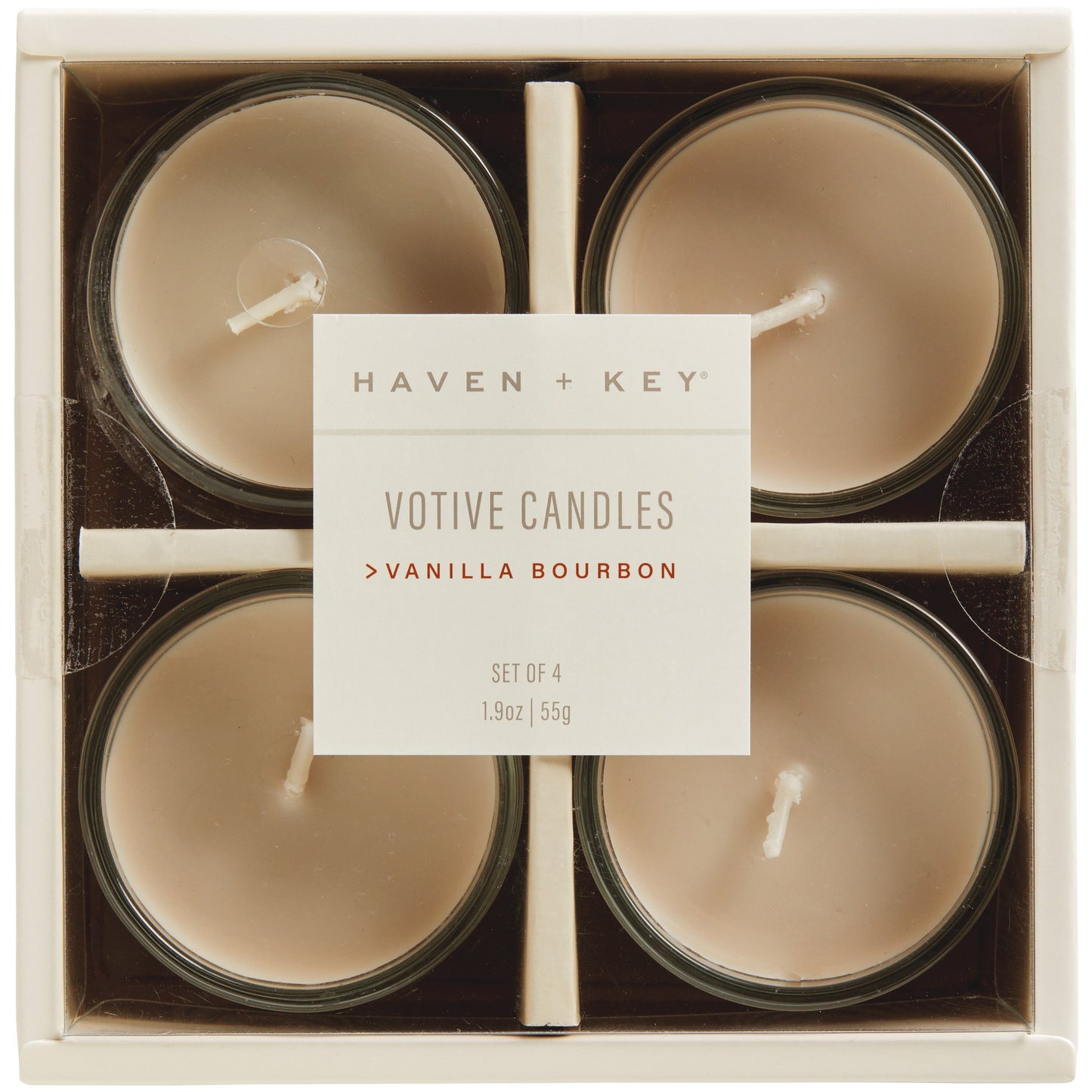 Haven + Key Scented Votive Candles - Vanilla Bourbon