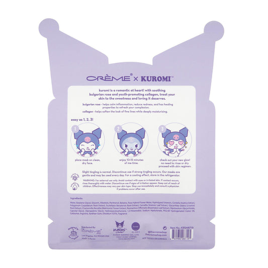 The Crème Shop x Kuromi Limited Edition Sheet Mask - Roses & Romance