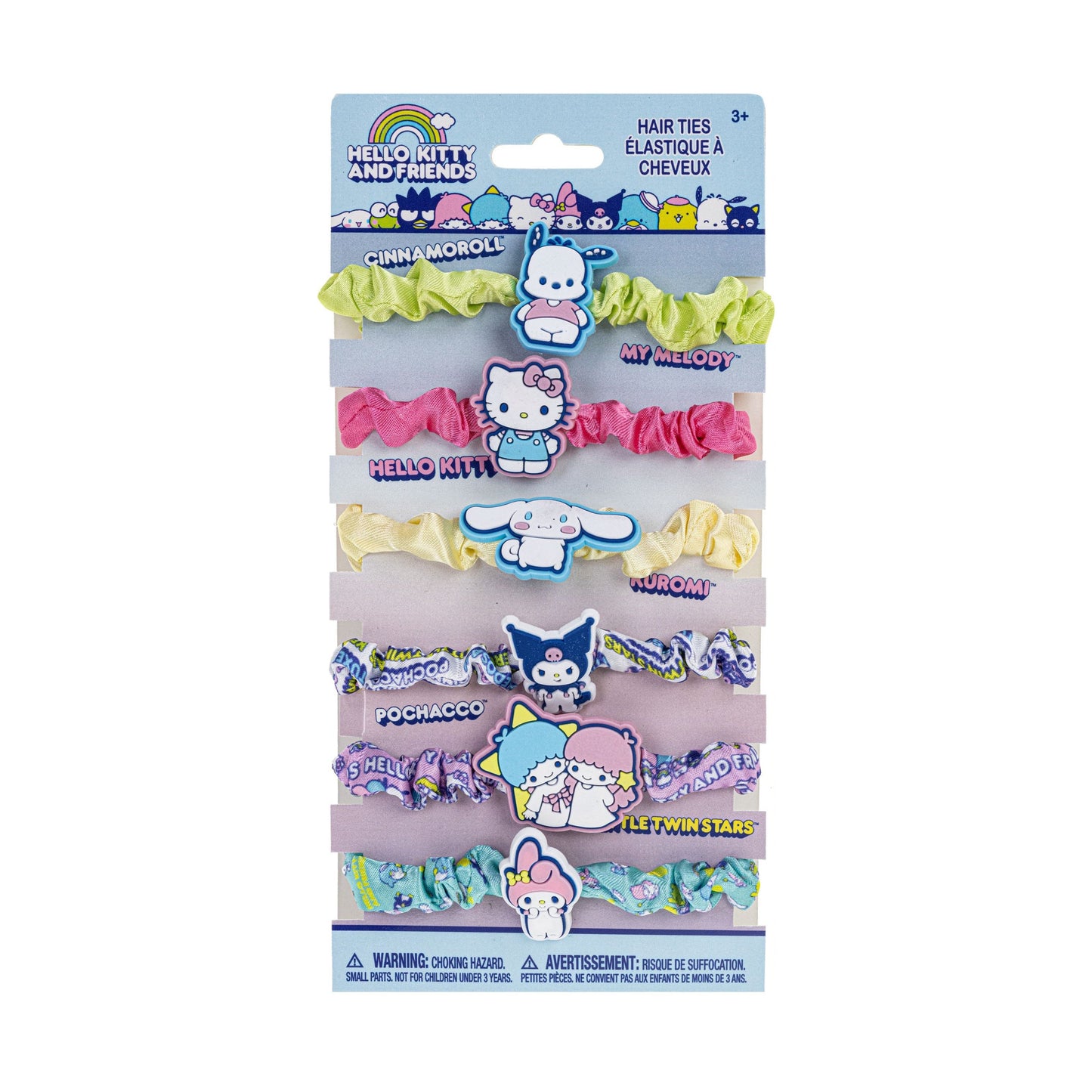 Hello Kitty And Friends Kids Hair Tie Scrunchies