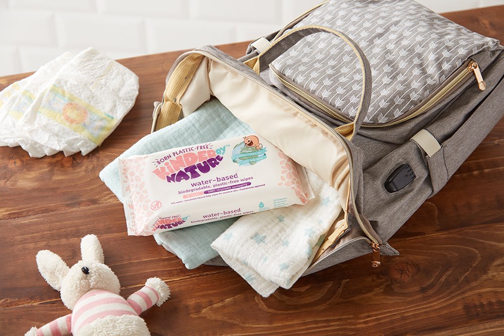 Kinder By Nature Water-Based Wipes - Unscented for Sensitive Skin