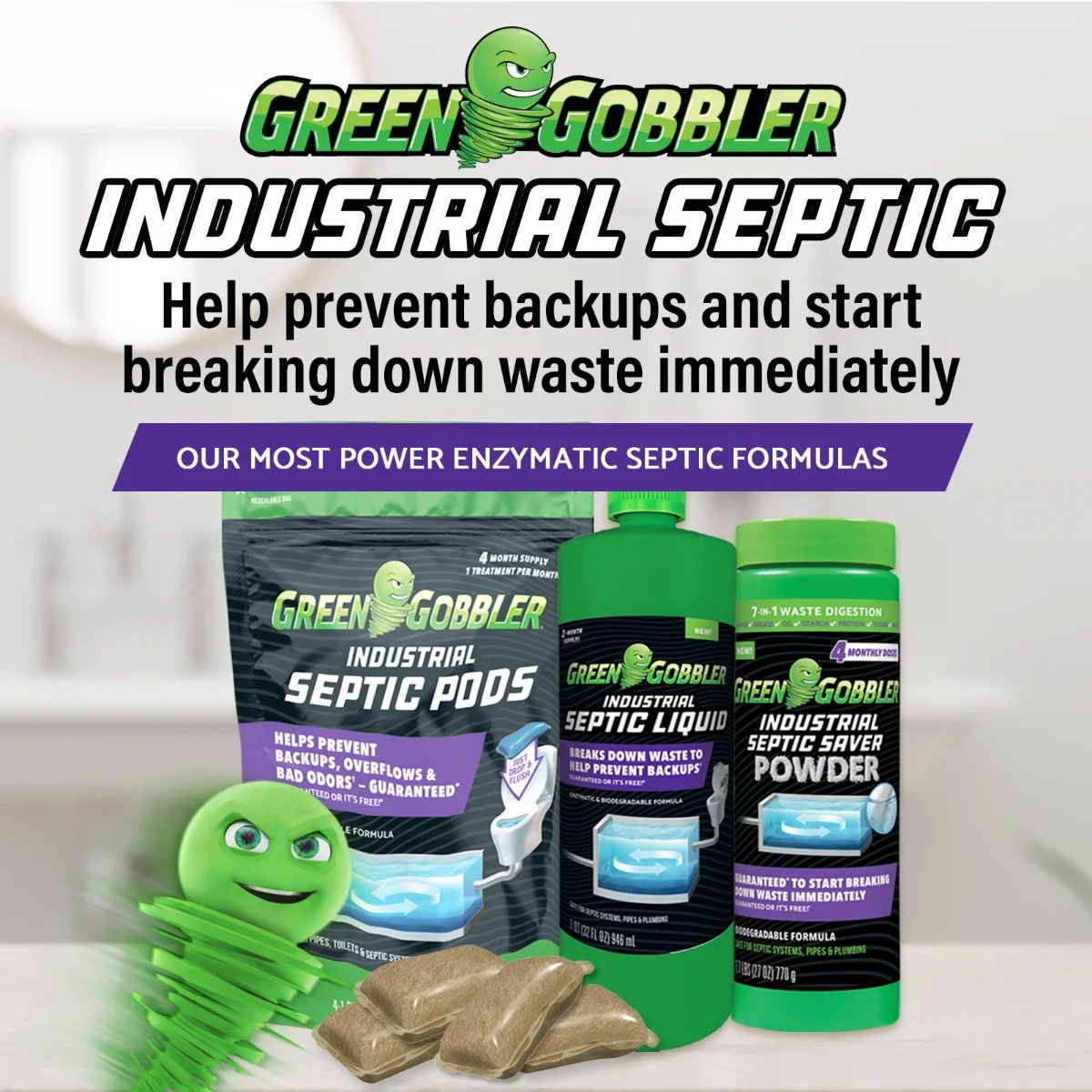 Green Gobbler Septic Saver Powder