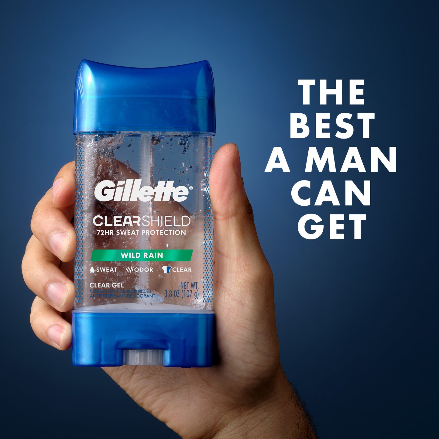 Gillette Clear Shield Gel Antiperspirant Deodorant - Wild Rain