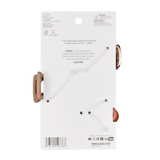 Scunci Matte Claw Hair Clips