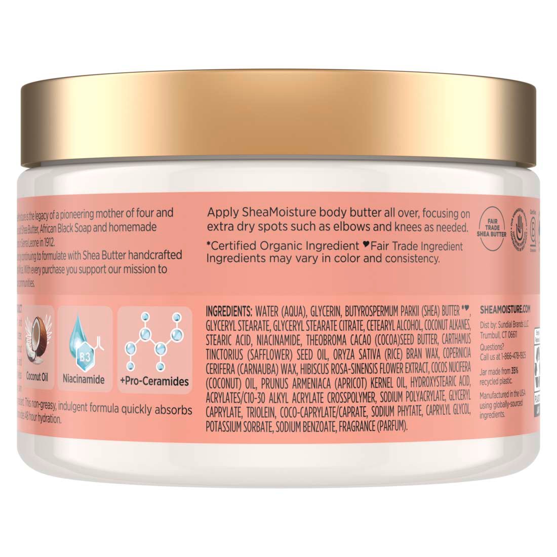 Shea Moisture Illuminating Body Butter - Coconut & Hibiscus