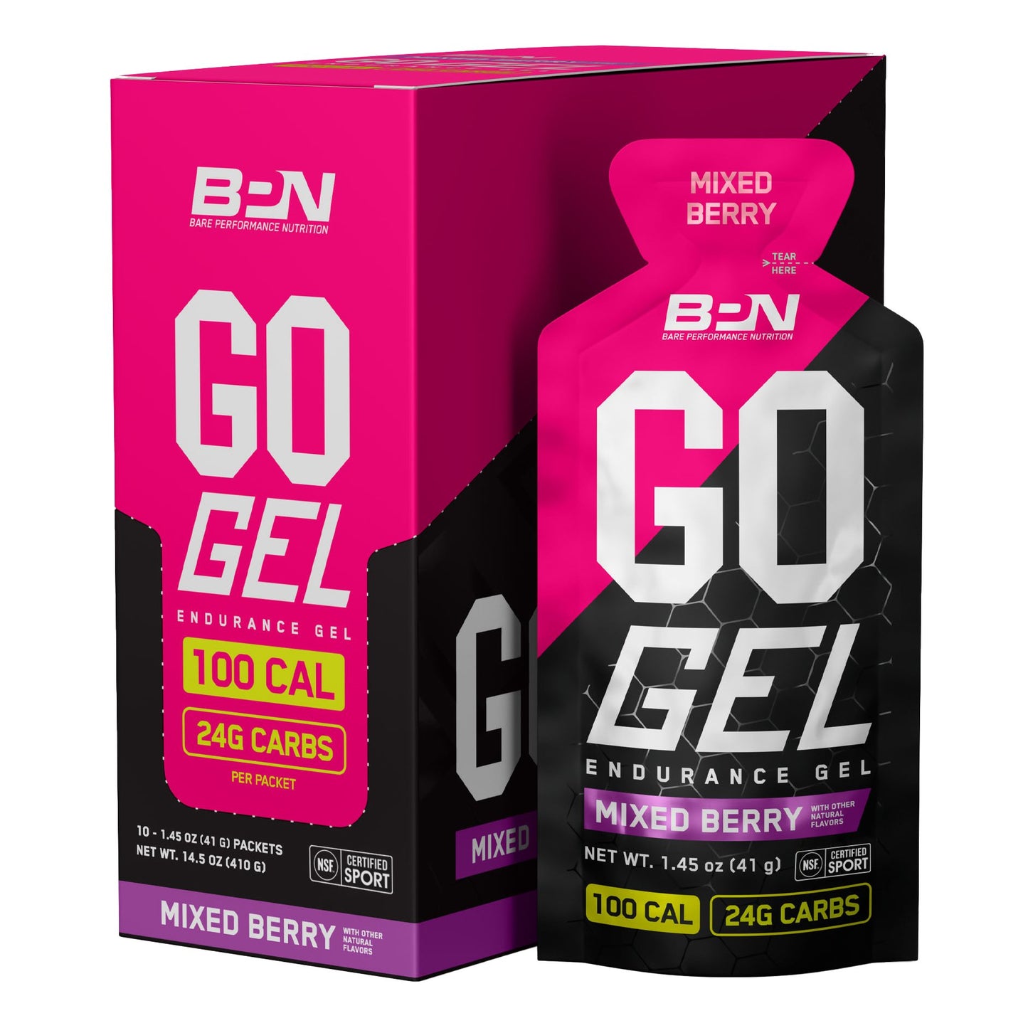 Bare Performance Nutrition Go Gel Endurance Gel - Mixed Berry