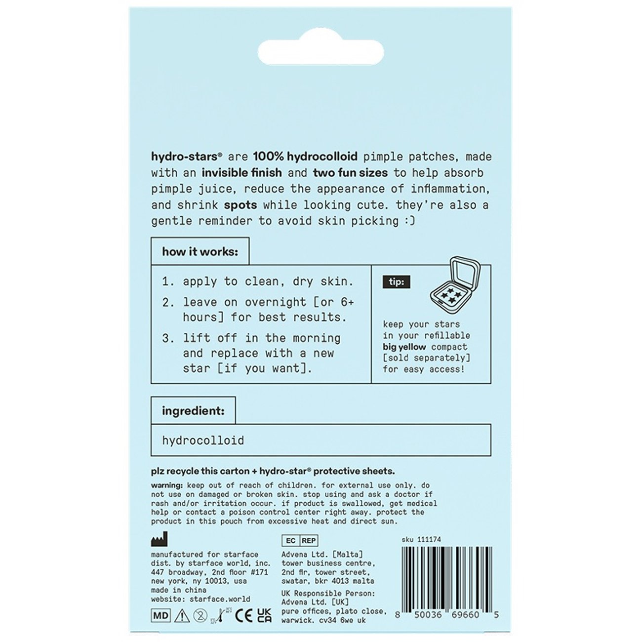 Starface Hydro-Star Clear Pimple Patches