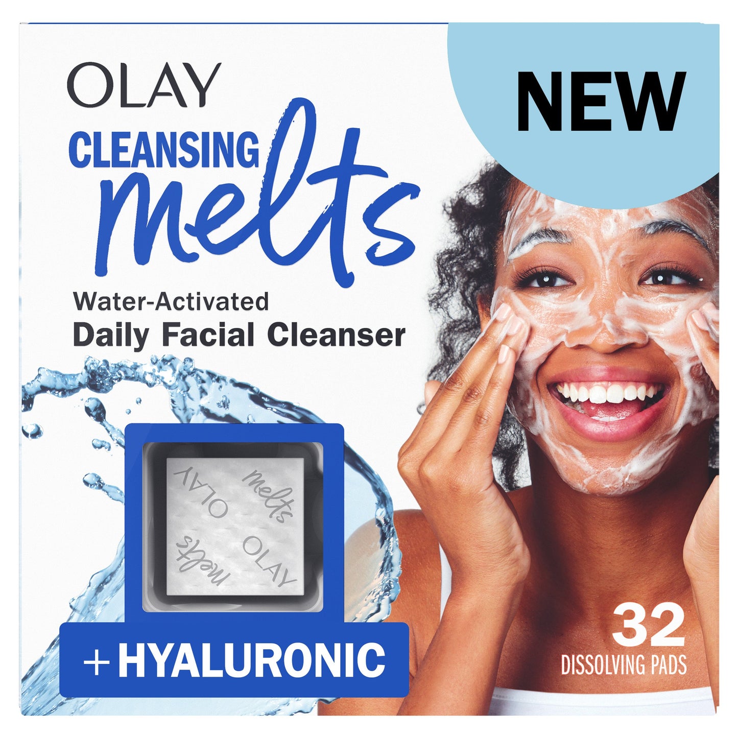 Olay Cleansing Melts +Hyaluronic Daily Facial Cleanser
