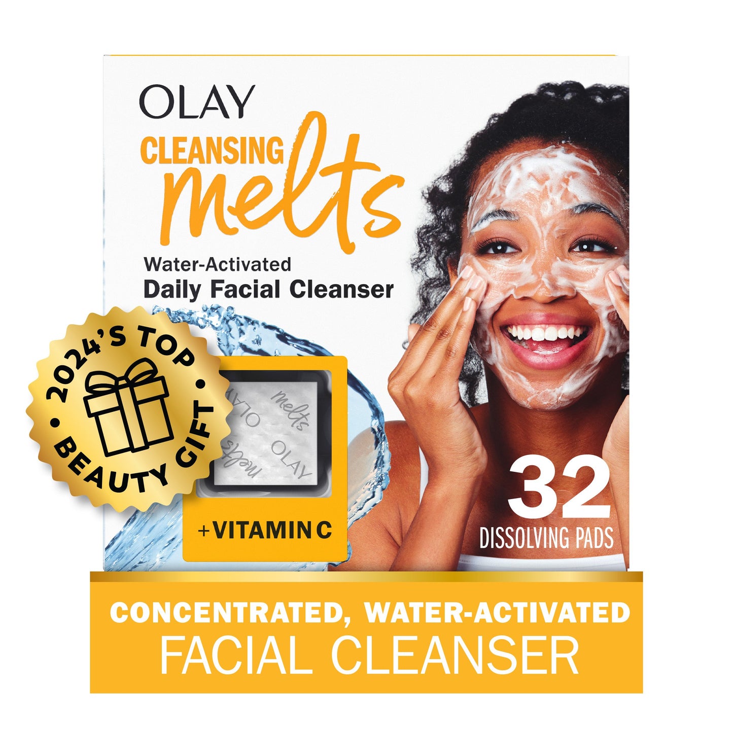 Olay Cleansing Melts Water-Activated Daily Facial Cleanser + Vitamin C