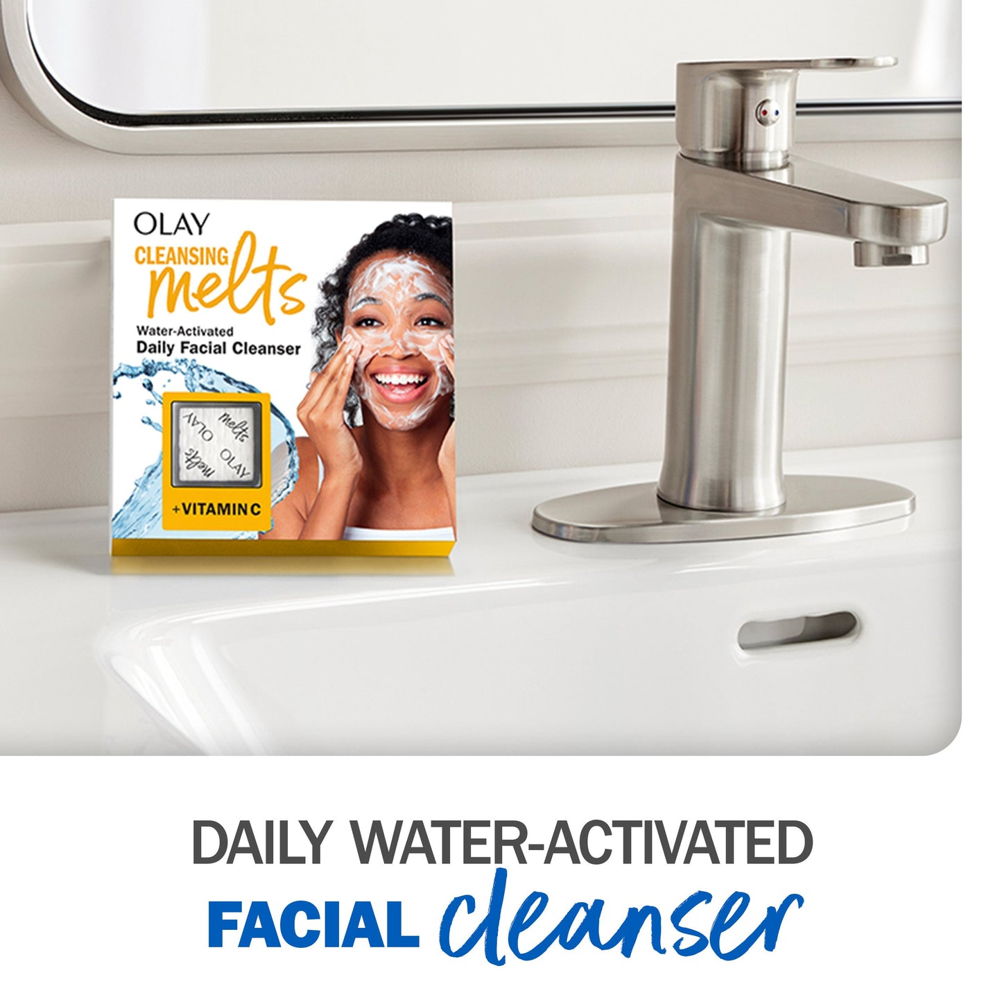Olay Cleansing Melts Water-Activated Daily Facial Cleanser + Vitamin C