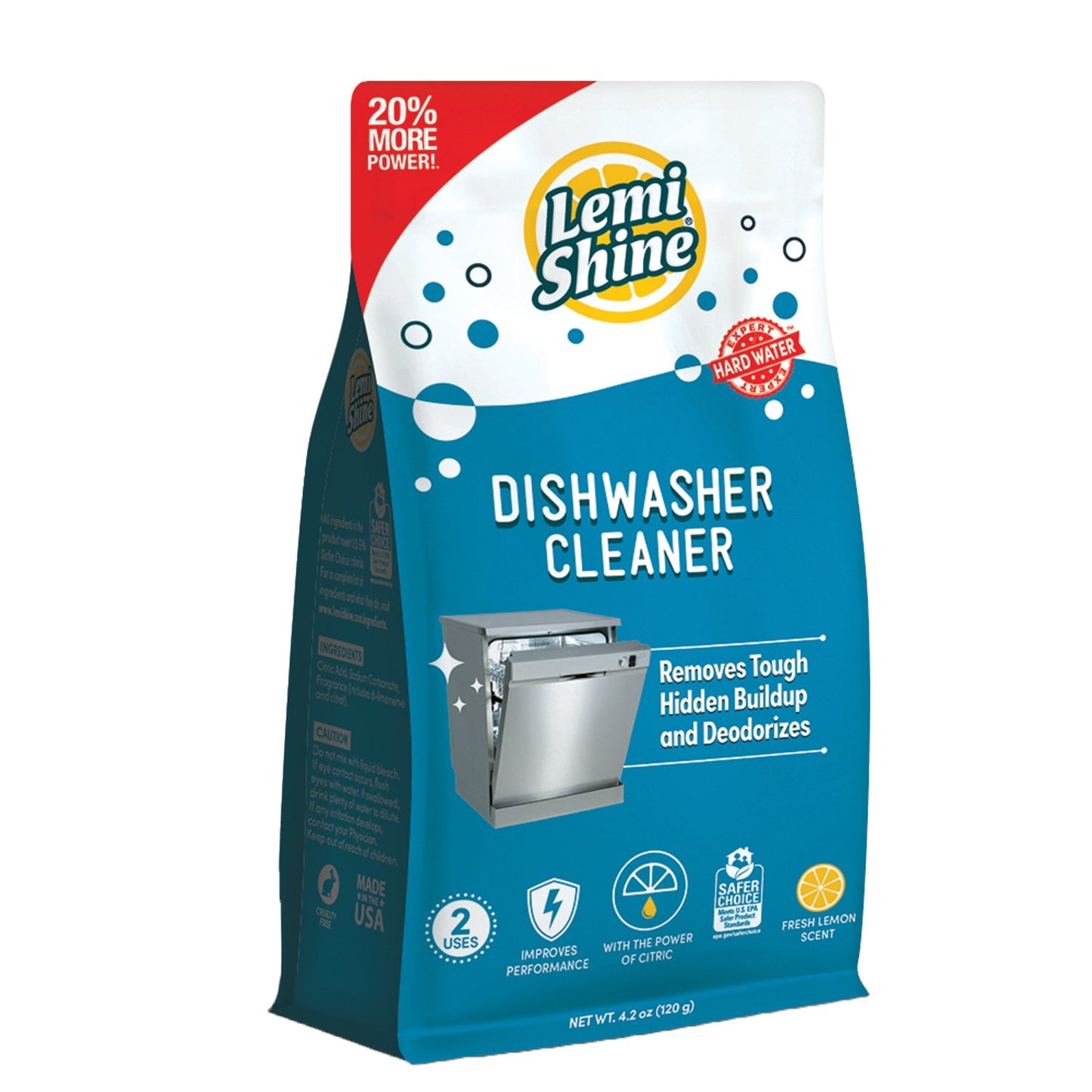 Lemi Shine Dishwasher Cleaner and Deodorizer Powder