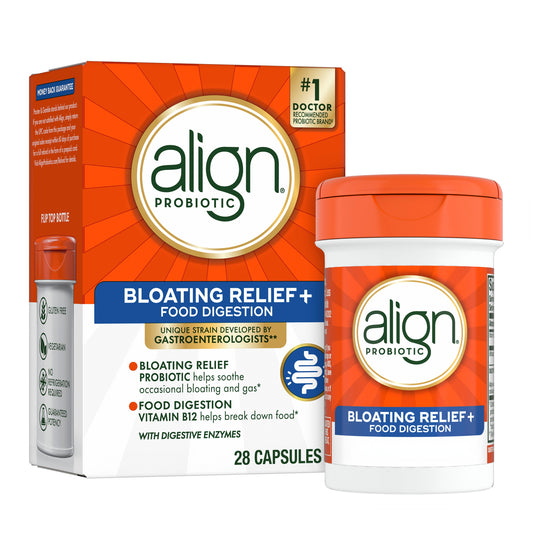 Align Probiotic Capsules, Bloating Relief + Food Digestion, Probiotics for Digestive Health & Metabolism