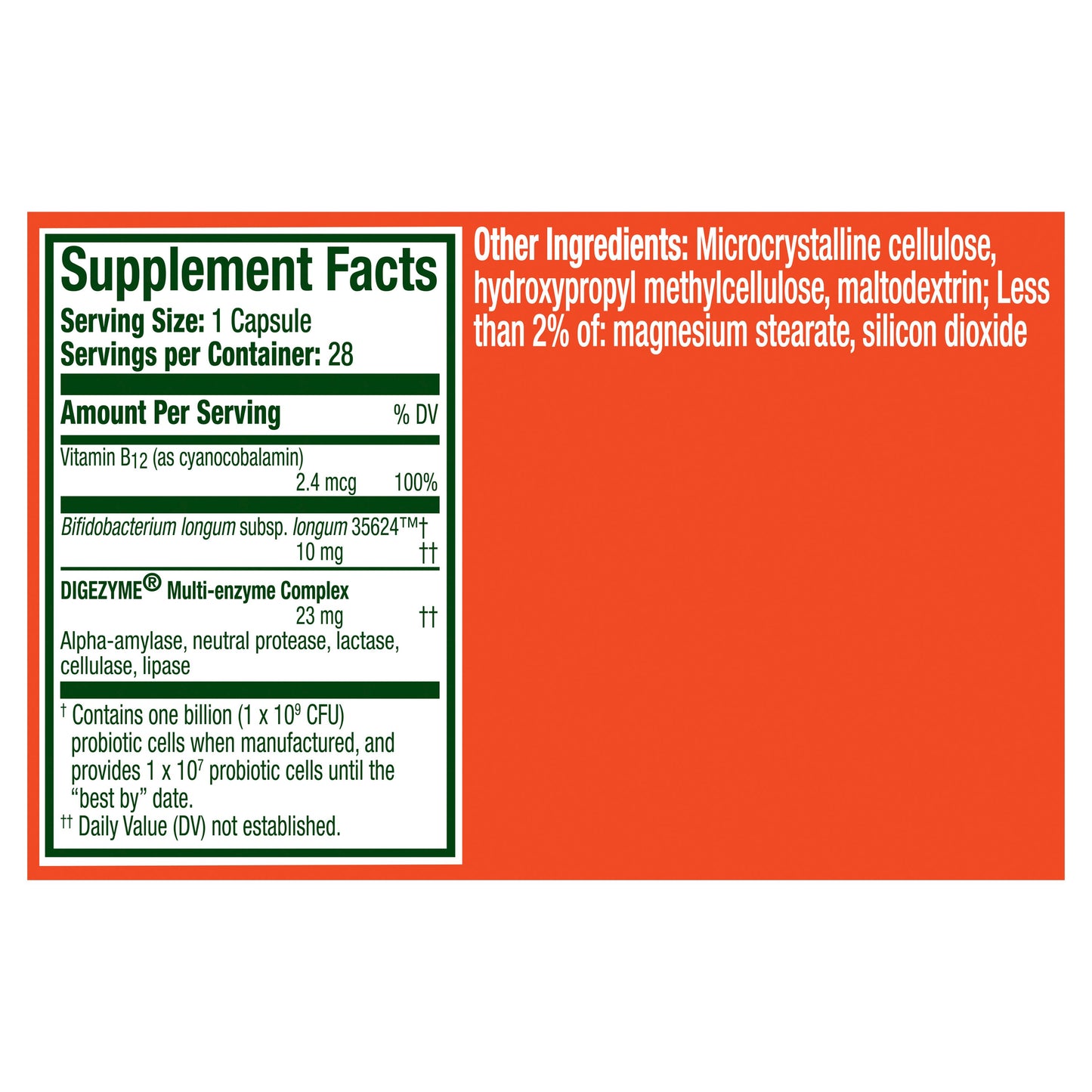 Align Probiotic Capsules, Bloating Relief + Food Digestion, Probiotics for Digestive Health & Metabolism