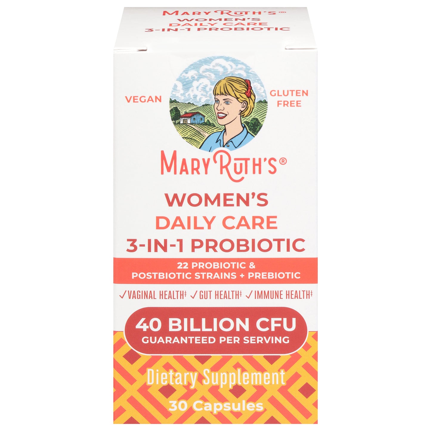 Mary Ruth's Women's Daily Care 3-in-1 Probiotic Capsules