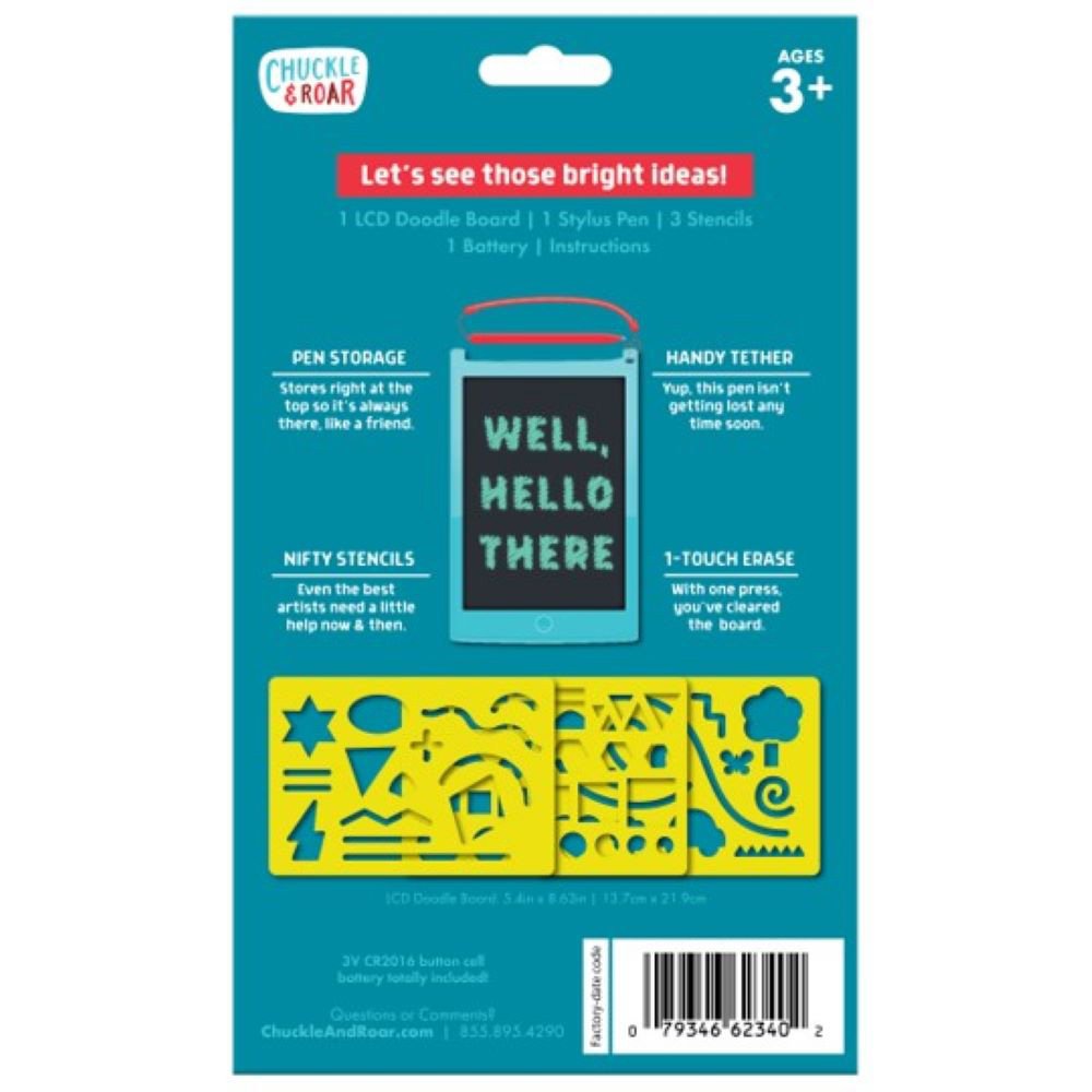 Chuckle & Roar Scribble Glow LCD Doodle Board