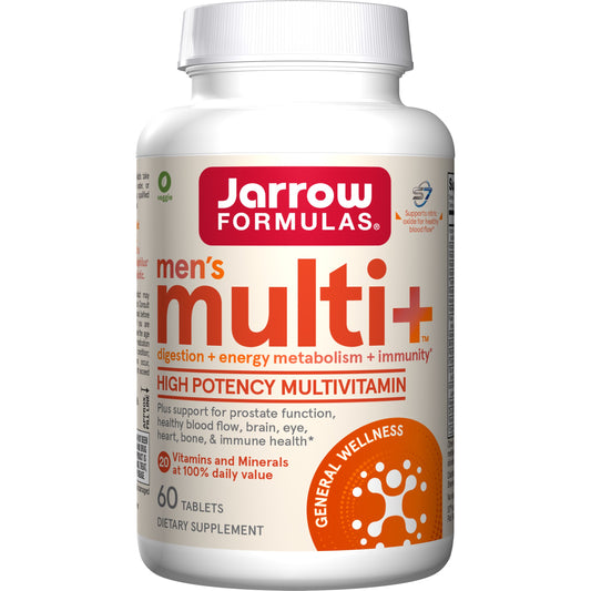 Jarrow Formulas Men's Multi+ High Potency Multivitamin Tablets