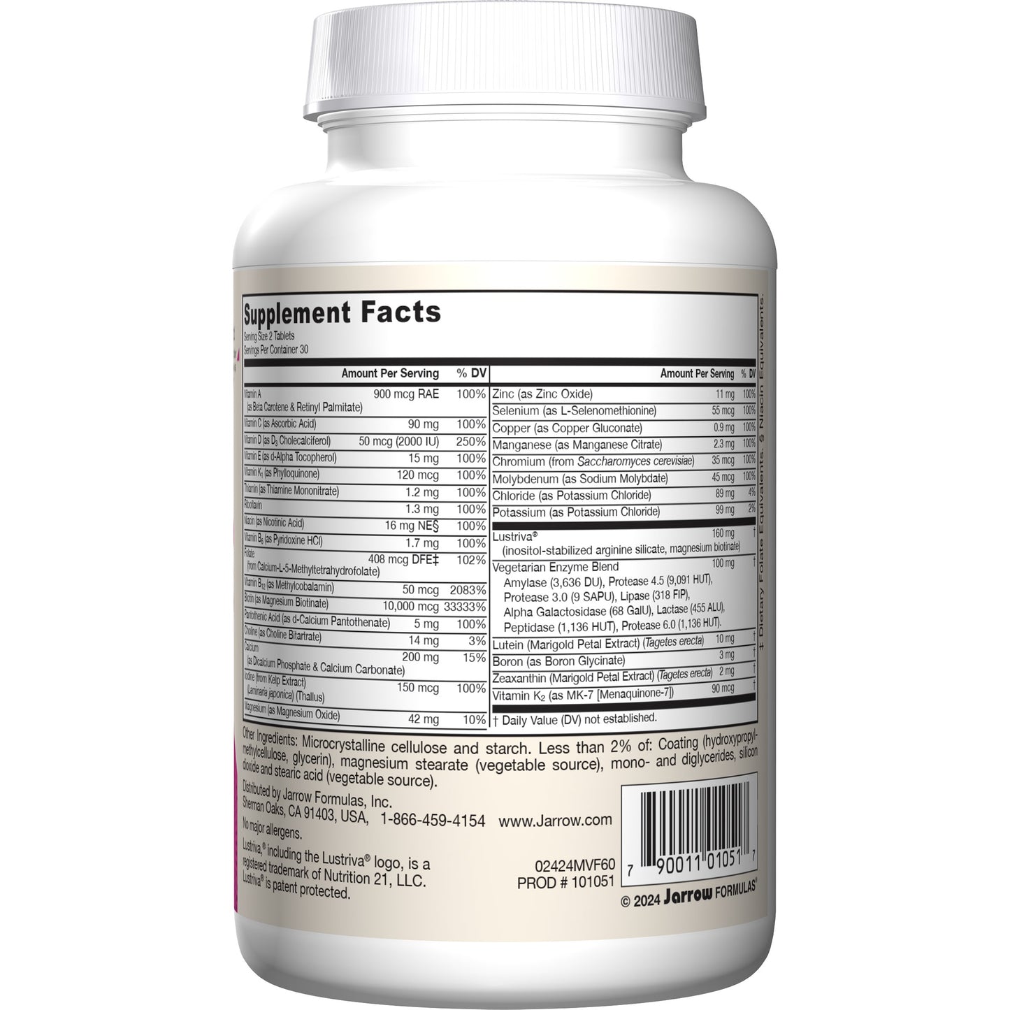 Jarrow Formulas Women's Multi+ High Potency Multivitamin Tablets