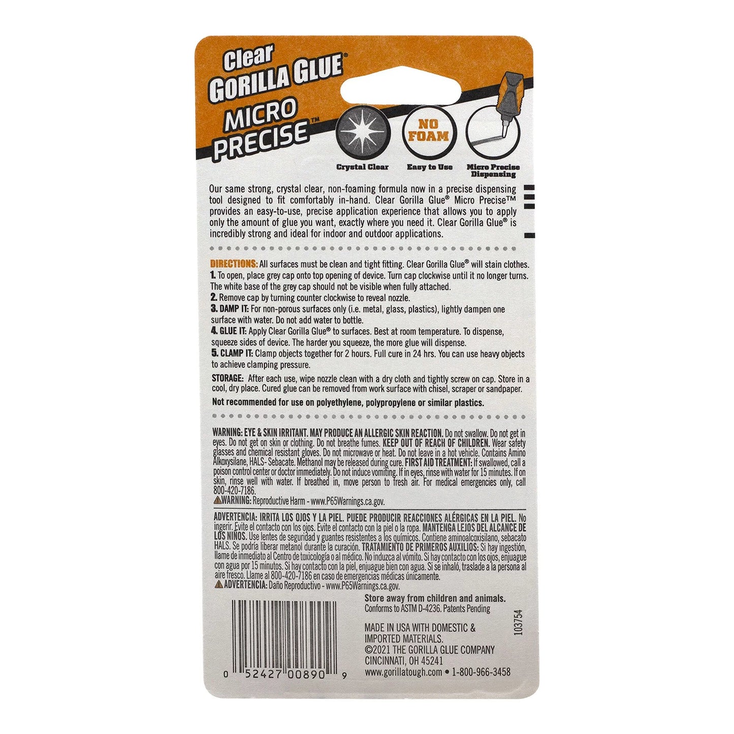 Gorilla Micro Precise Clear Glue