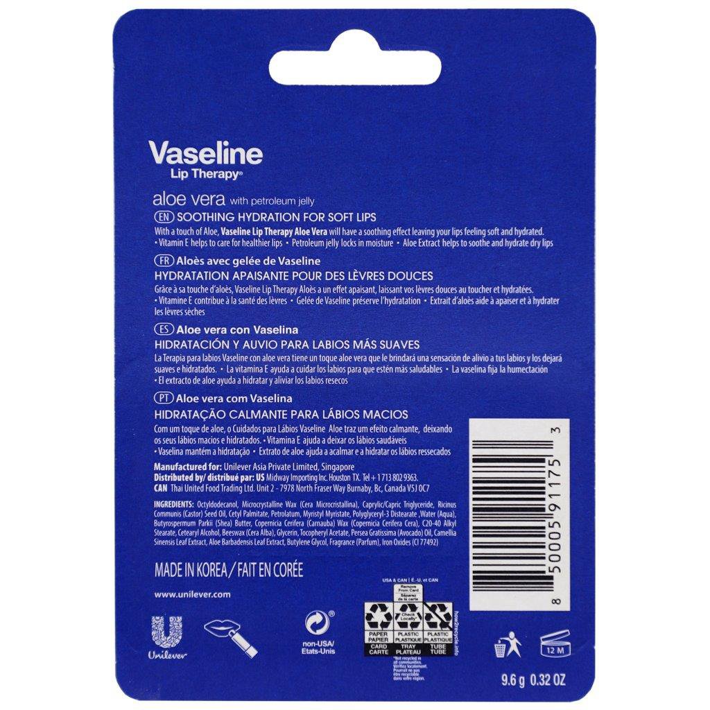 Vaseline Lip Therapy Lip Balm - Aloe Vera