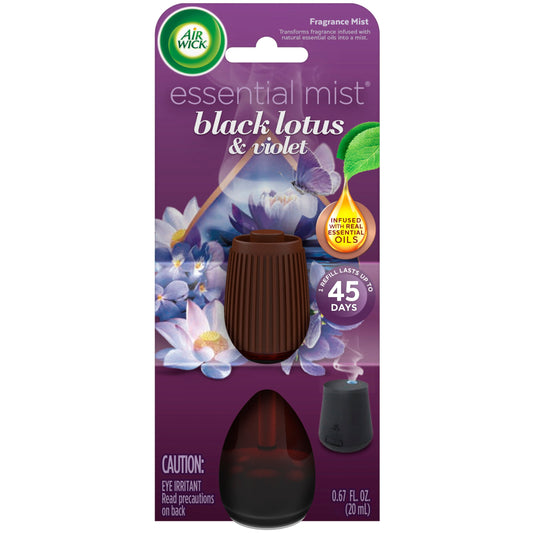 Air Wick Essential Mist Refill, Essential Oil Diffuser Air Freshener, Lotus and Violet
