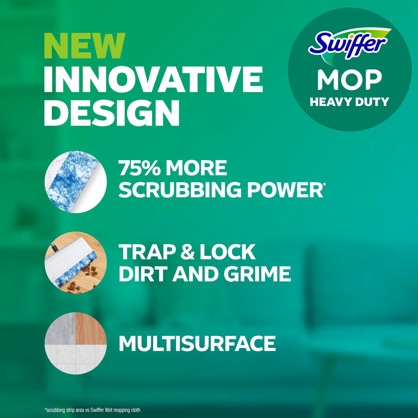 Swiffer Sweeper Heavy Duty Wet Multi-Surface Cloth Refills - Unstopables Fresh Scent