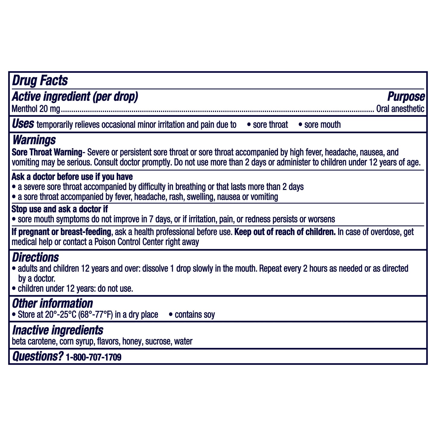 Vicks VapoCOOL SEVERE Max Strength Menthol Sore Throat Lozenge, Honey Lemon Flavor