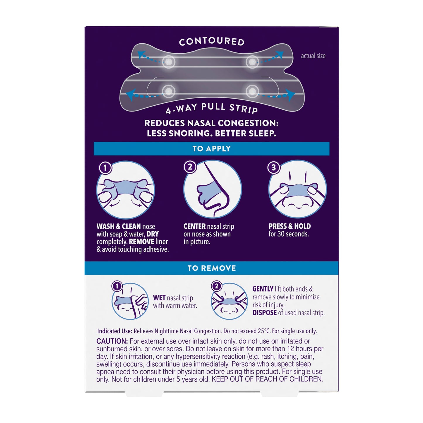 Vicks ZzzQuil Sleep Nasal Strips, Snoring Relief from Nasal Congestion