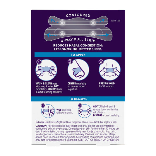 Vicks ZzzQuil Sleep Nasal Strips, Snoring Relief from Nasal Congestion