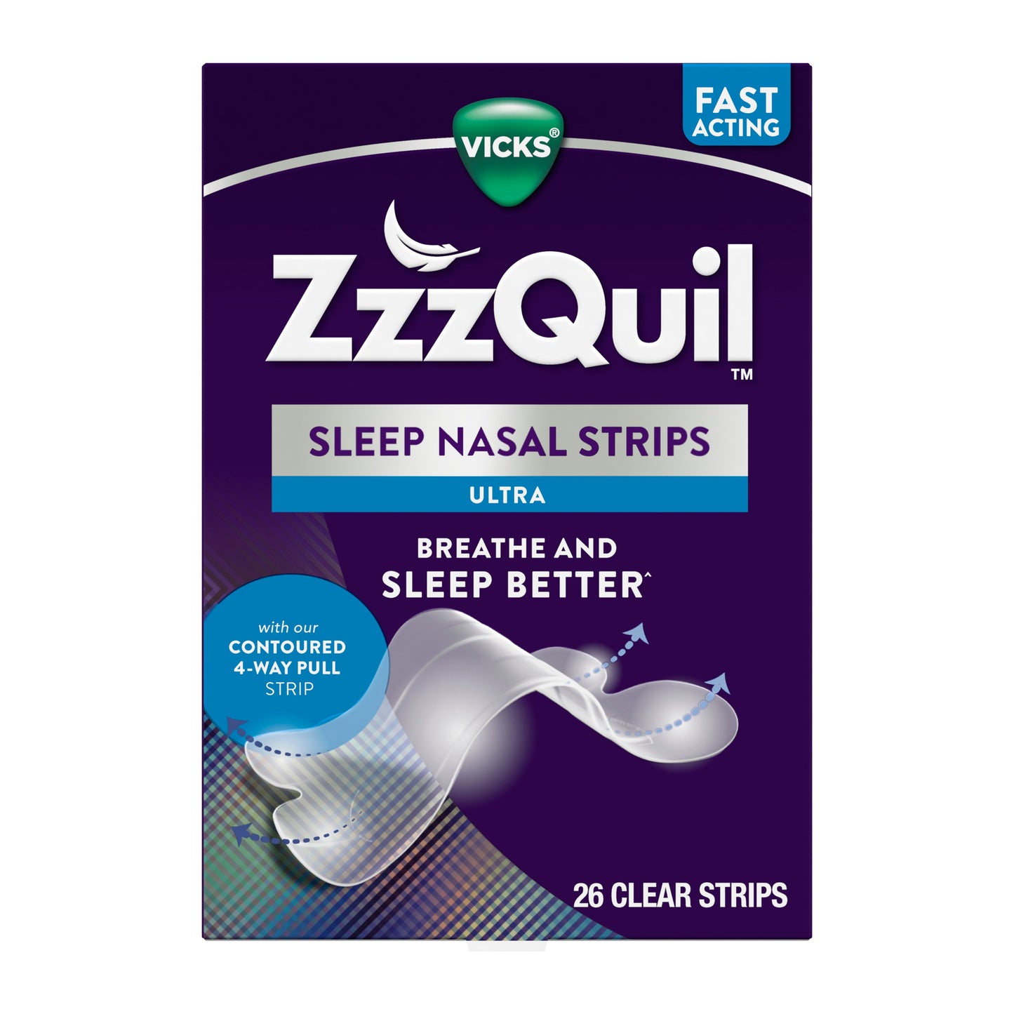 Vicks ZzzQuil Sleep Nasal Strips, Snoring Relief from Nasal Congestion