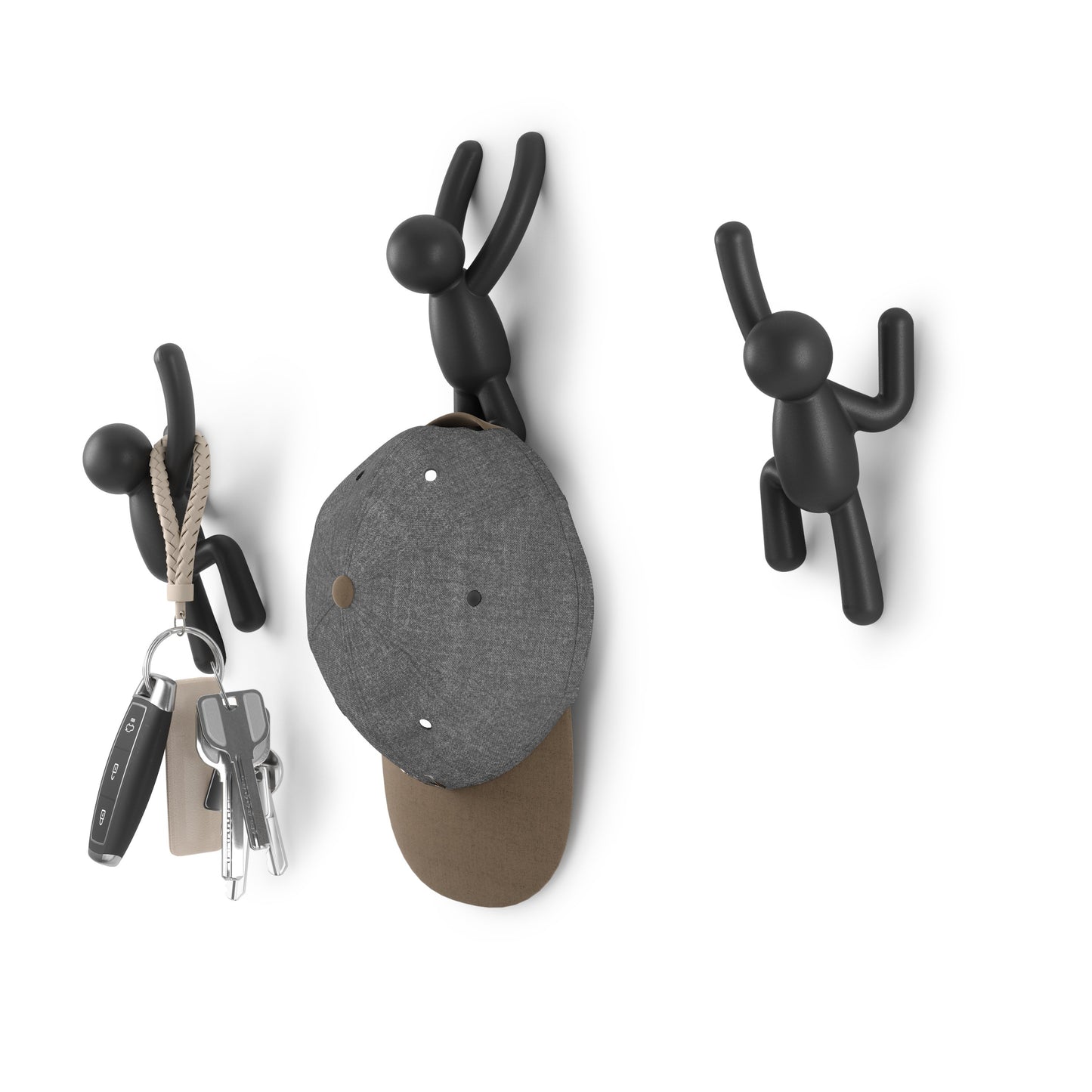 Umbra Buddy Wall Hooks - Black