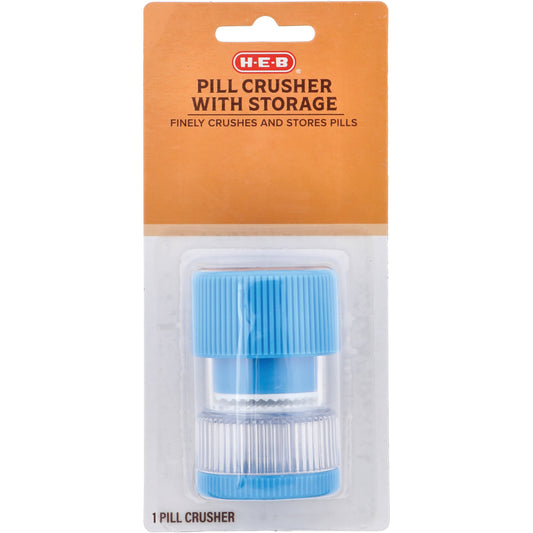 H-E-B Pill Crusher with Storage - Assorted Colors