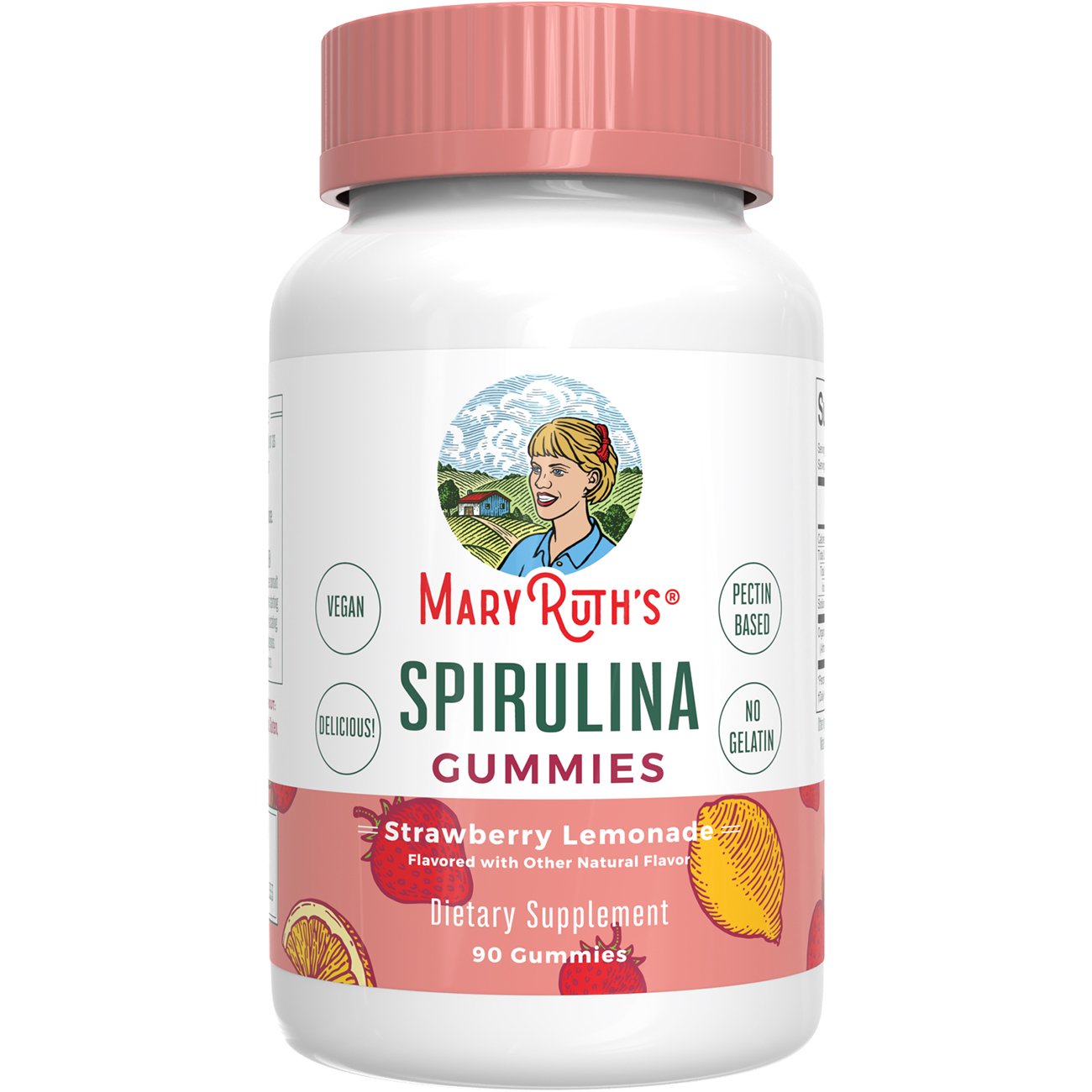 Mary Ruth's Spirulina Gummies - Strawberry Lemonade