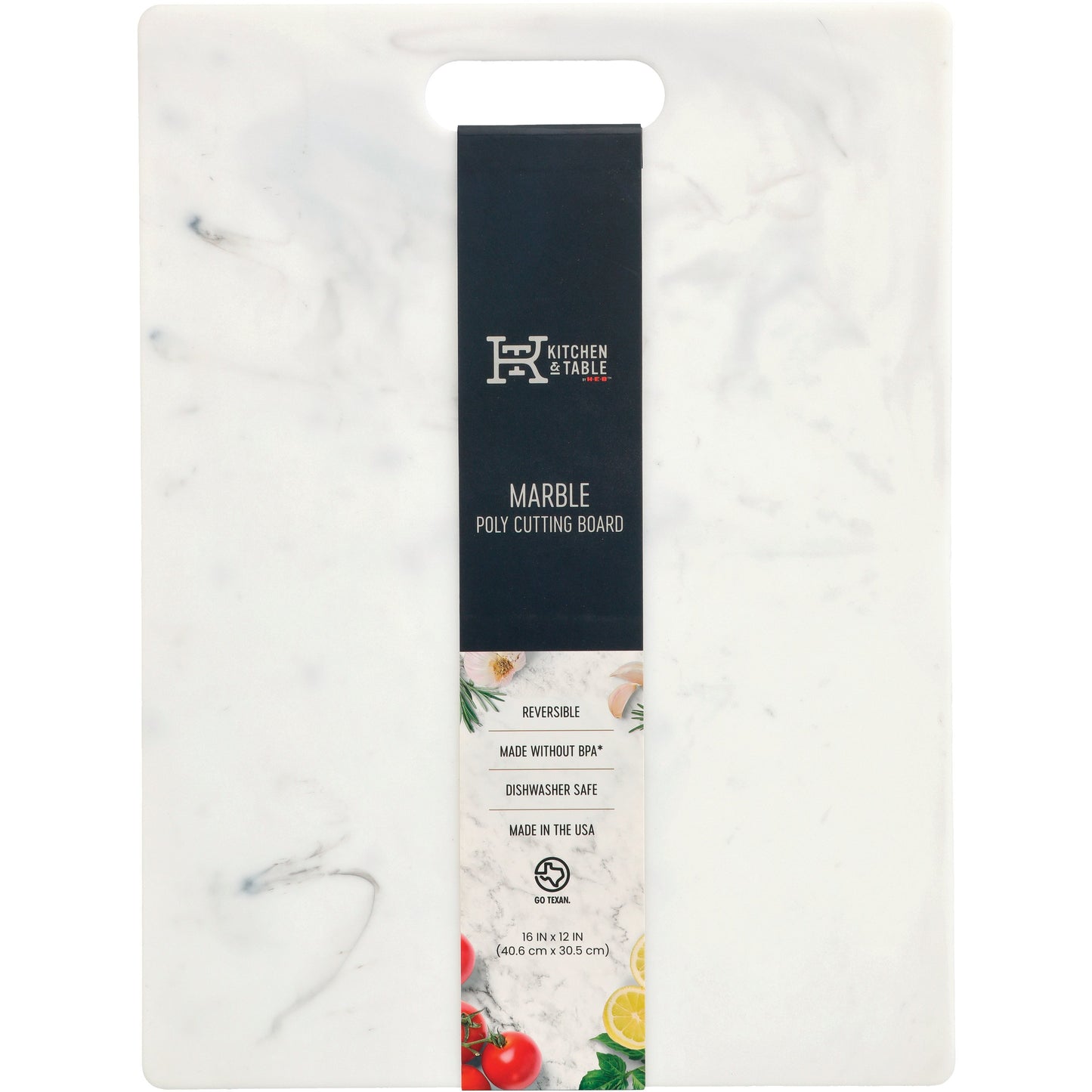 Kitchen & Table by H-E-B Marble Poly Cutting Board