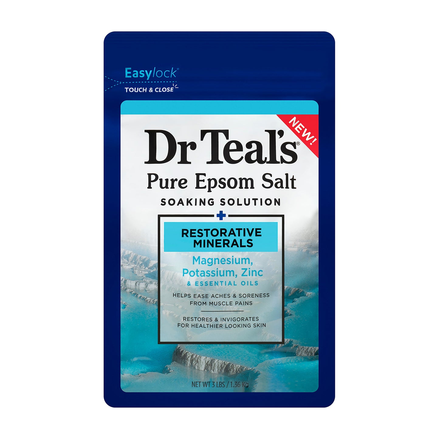 Dr Teal's Pure Epsom Salt Magnesium Soaking Solution - Restorative Minerals