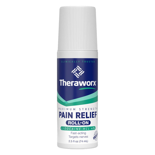 Theraworx Maximum Strength Pain Relief with Lidocaine Roll-On