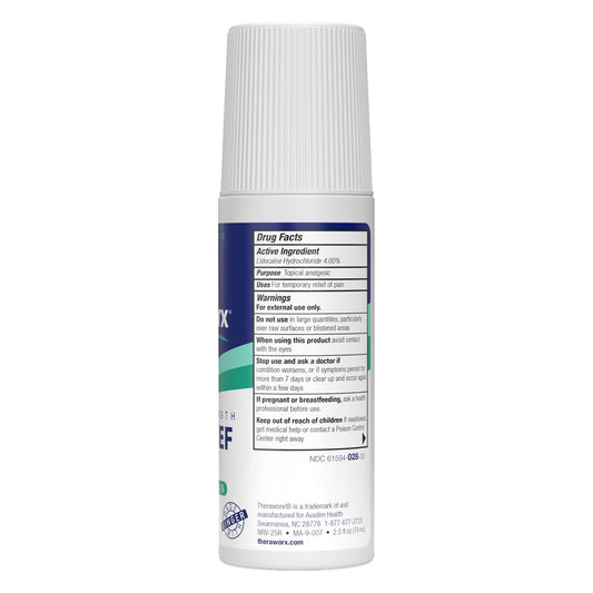 Theraworx Maximum Strength Pain Relief with Lidocaine Roll-On