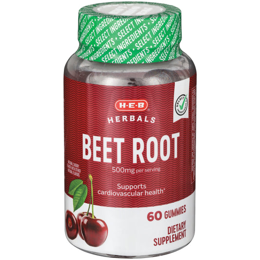 H-E-B Herbals Beet Root 500 mg Gummies