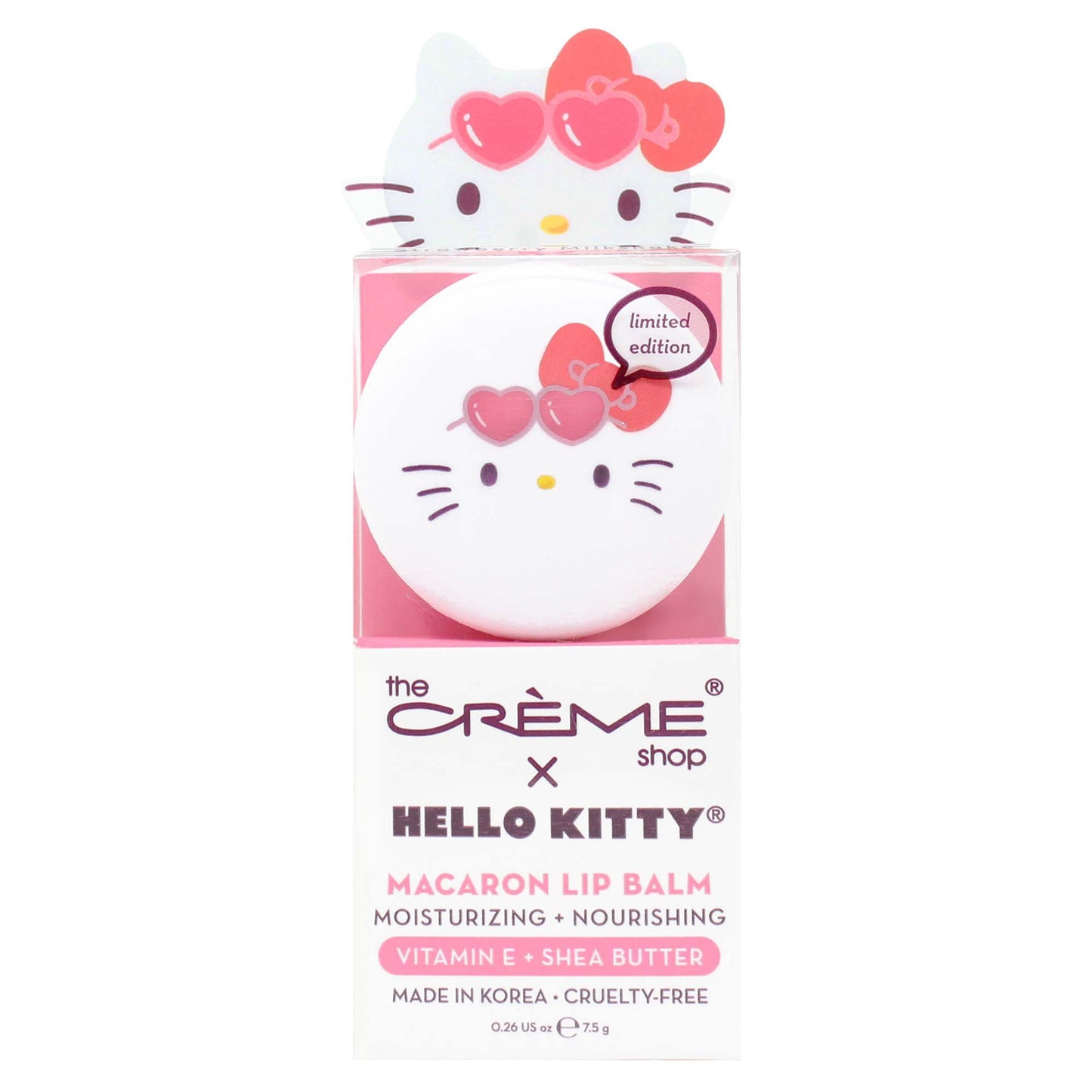 The Crème Shop  Hello Kitty Macaron Lip Balm - Strawberry Milk