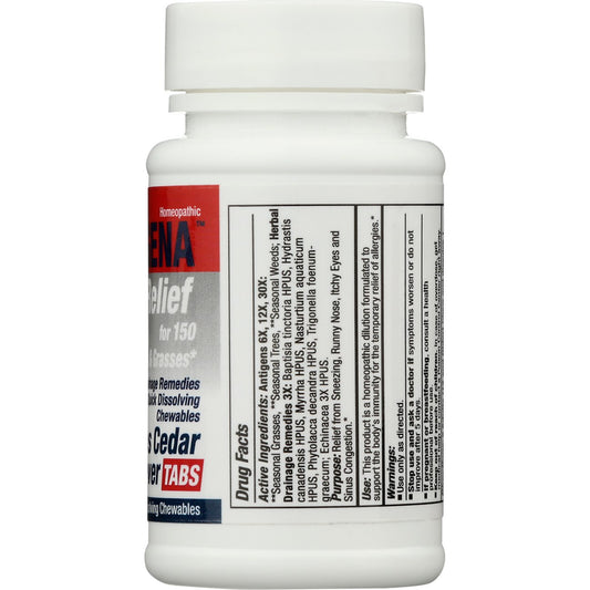 Allergena Texas Cedar Fever Allergy Relief Chewable Tablets