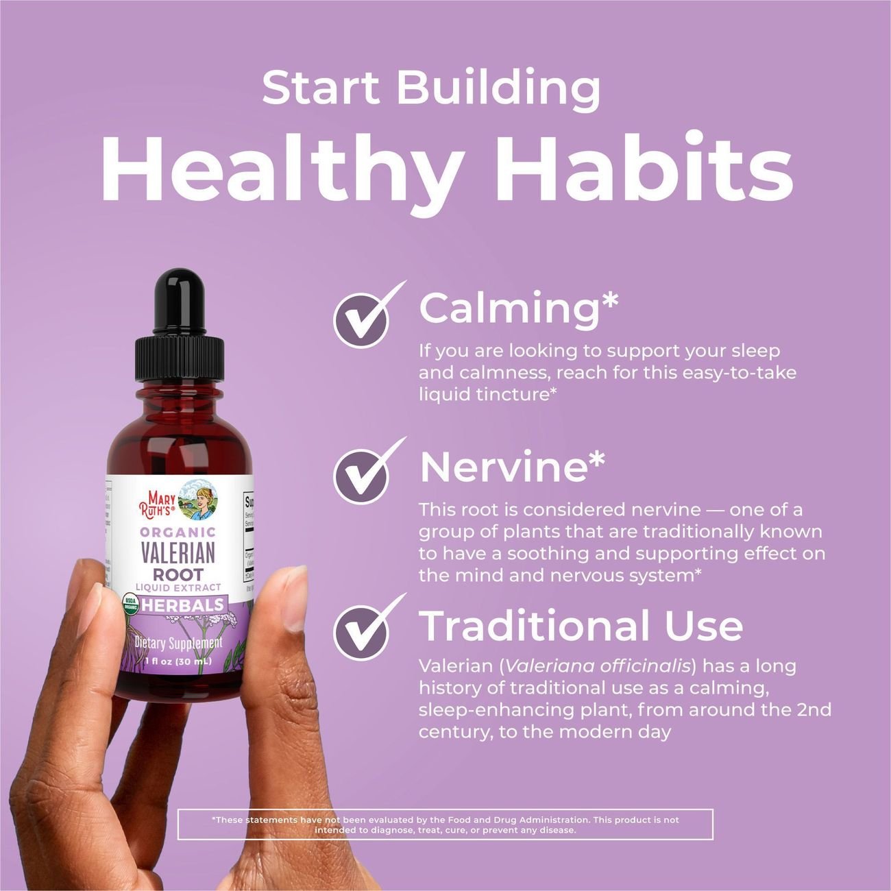 Mary Ruth's Organic Valerian Root Liquid Extract