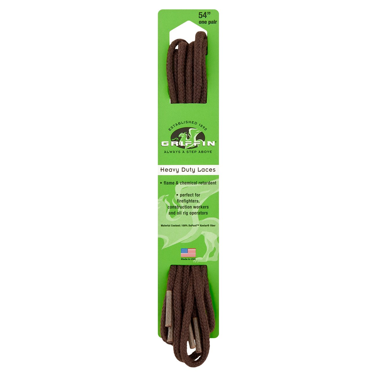 Griffin Kevlar Heavy Duty Shoe Laces - Brown