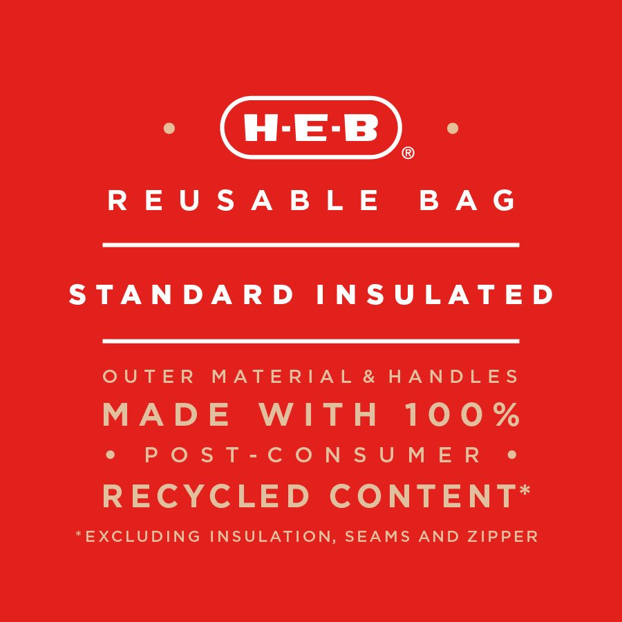 H-E-B Standard Insulated Reusable Shopping Bag